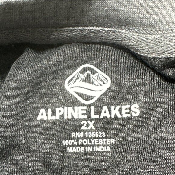 Alpine Lakes Mens Long Sleeve Thermal Shirt 2X NWT Grey Heather Athleisure - Picture 4 of 10
